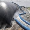Geotextile Tube Dewatering Installation Geotextile tube dewatering installation