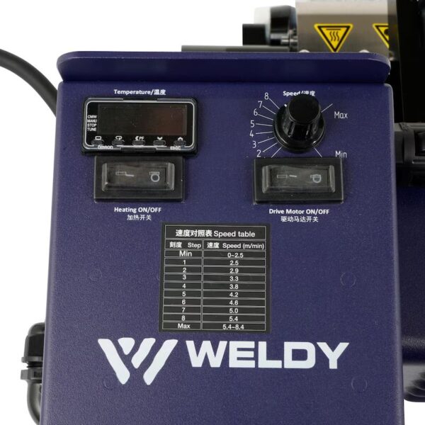 WELDY WGW 300 Control Panel Detail WELDY WGW 300 control panel detail