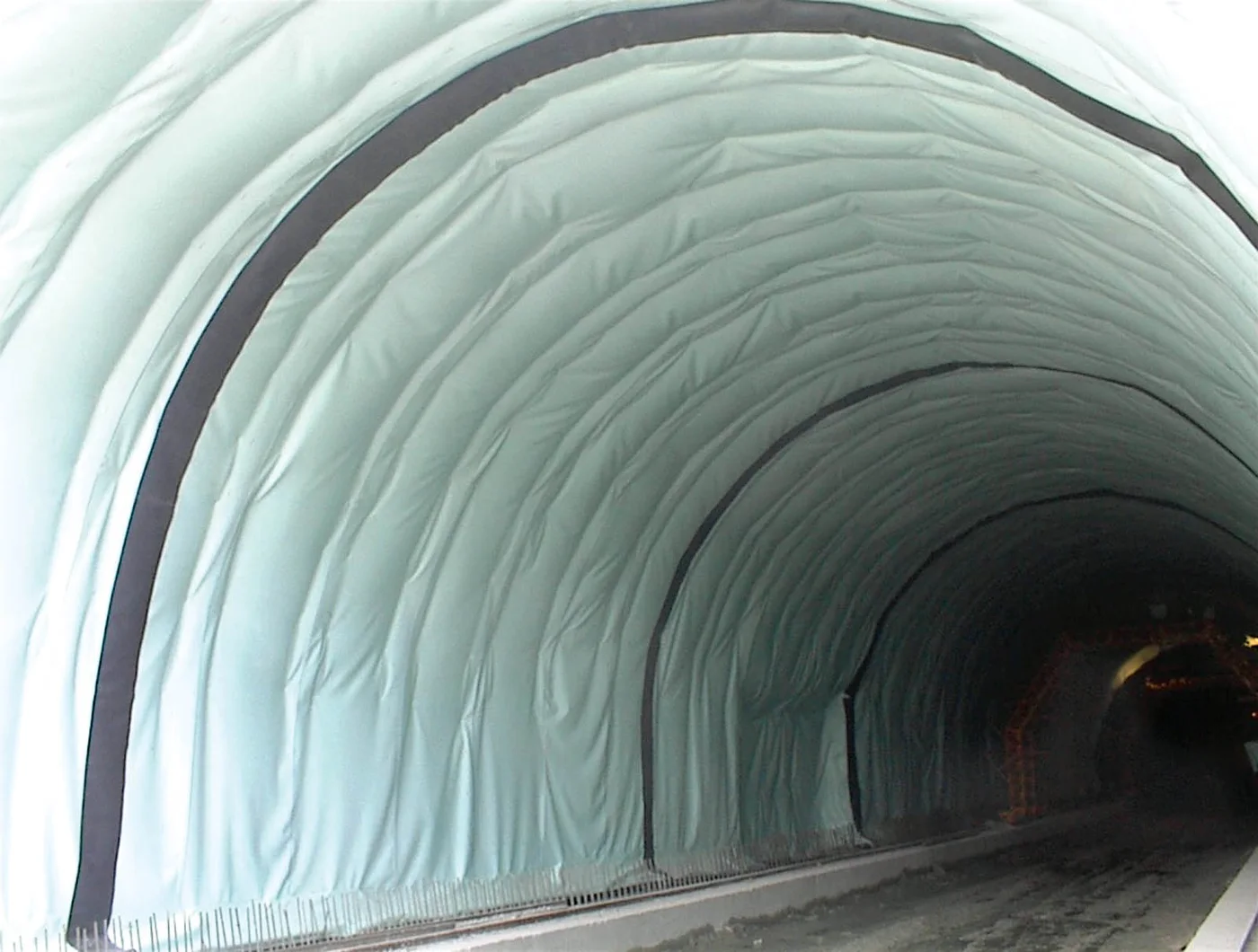 composite drainage geonet tunnel and underground drainage installation image 1
