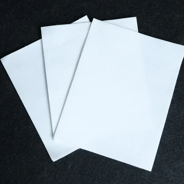 Filament Nonwoven Geotextile - 02 White filament nonwoven geotextile sheet samples