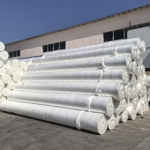 Filament Nonwoven Geotextile - 06 Filament nonwoven geotextile rolls ready for delivery