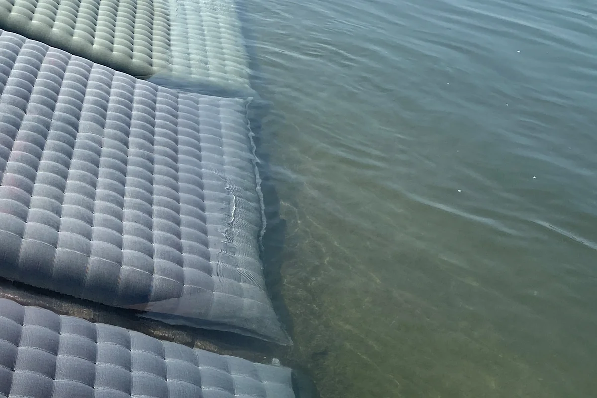 Geofabriform coastal and seawall erosion control project 2