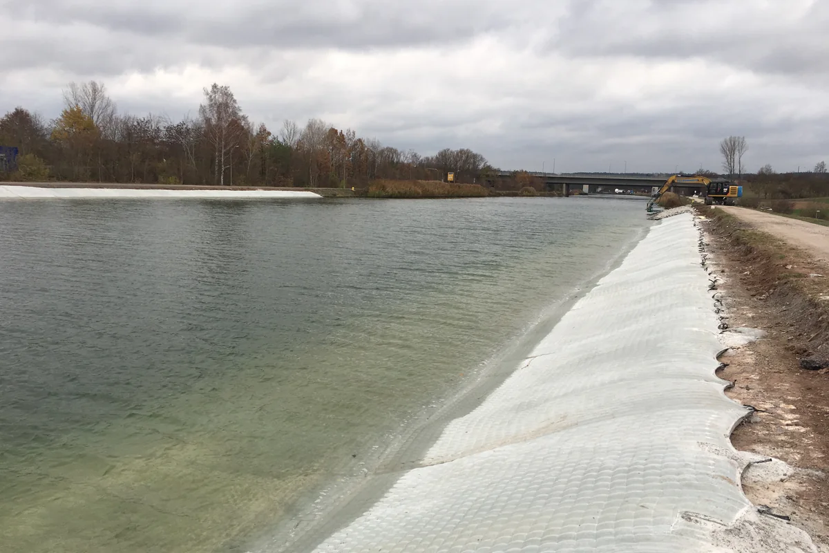 Geofabriform river and channel slope protection project 1