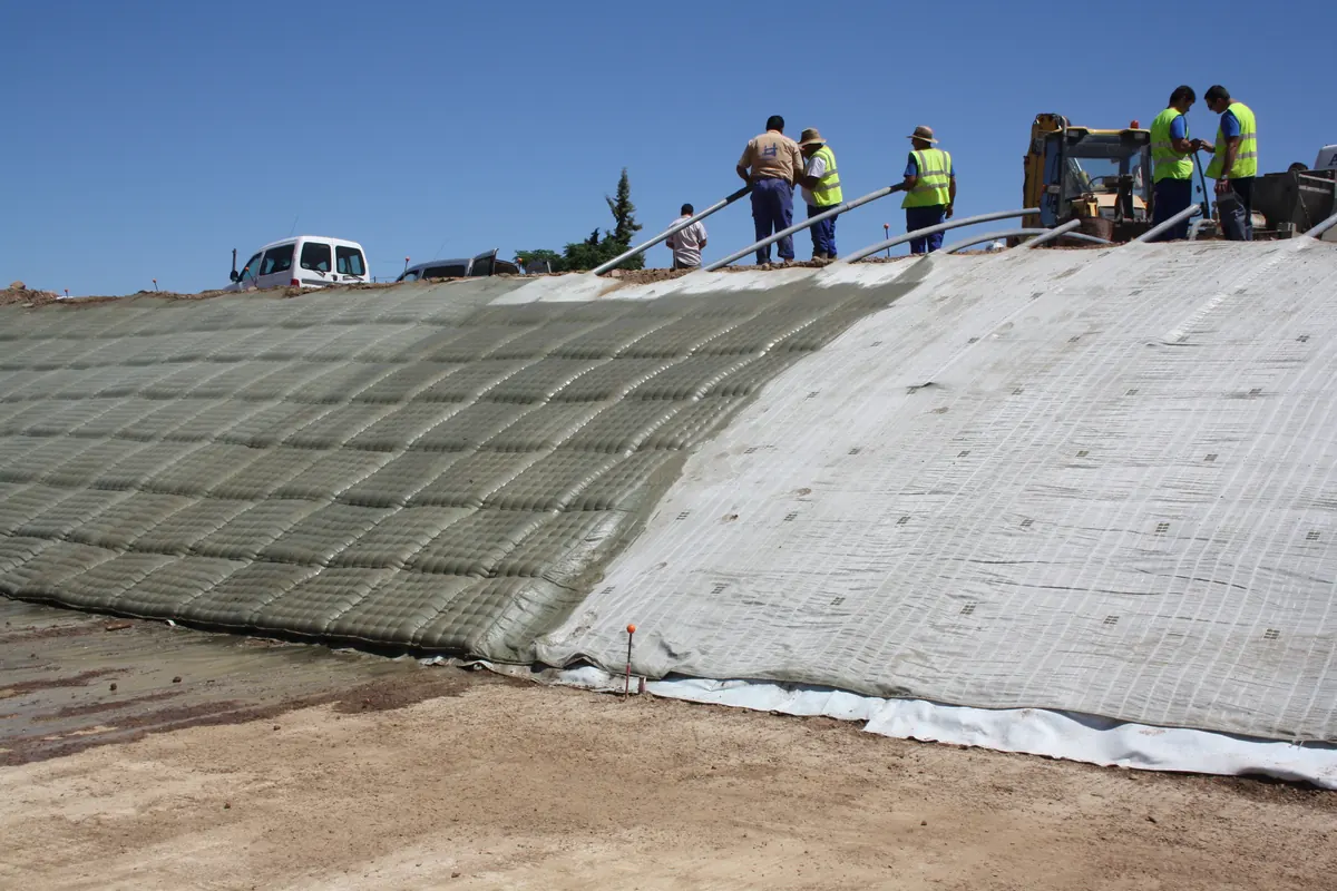 Geofabriform river and channel slope protection project 5
