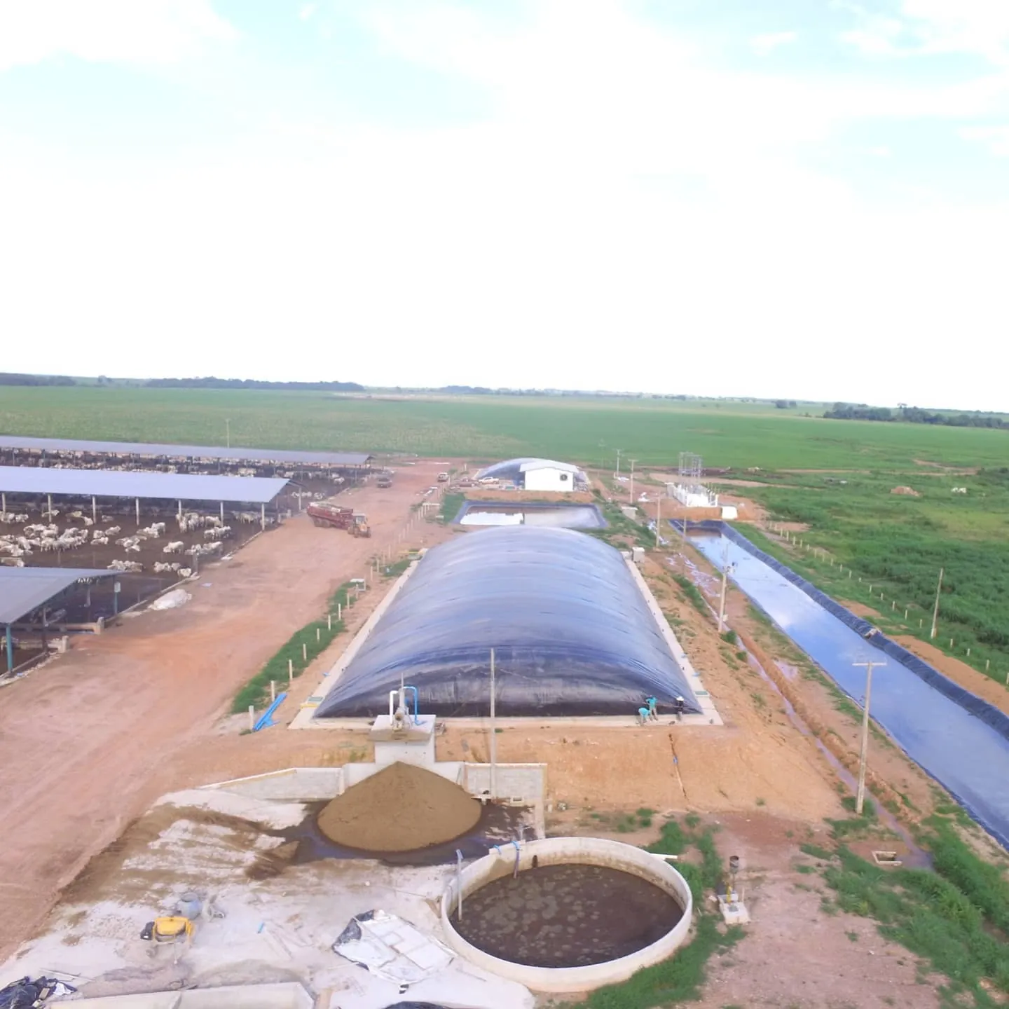HDPE geomembrane system for biogas digester 1