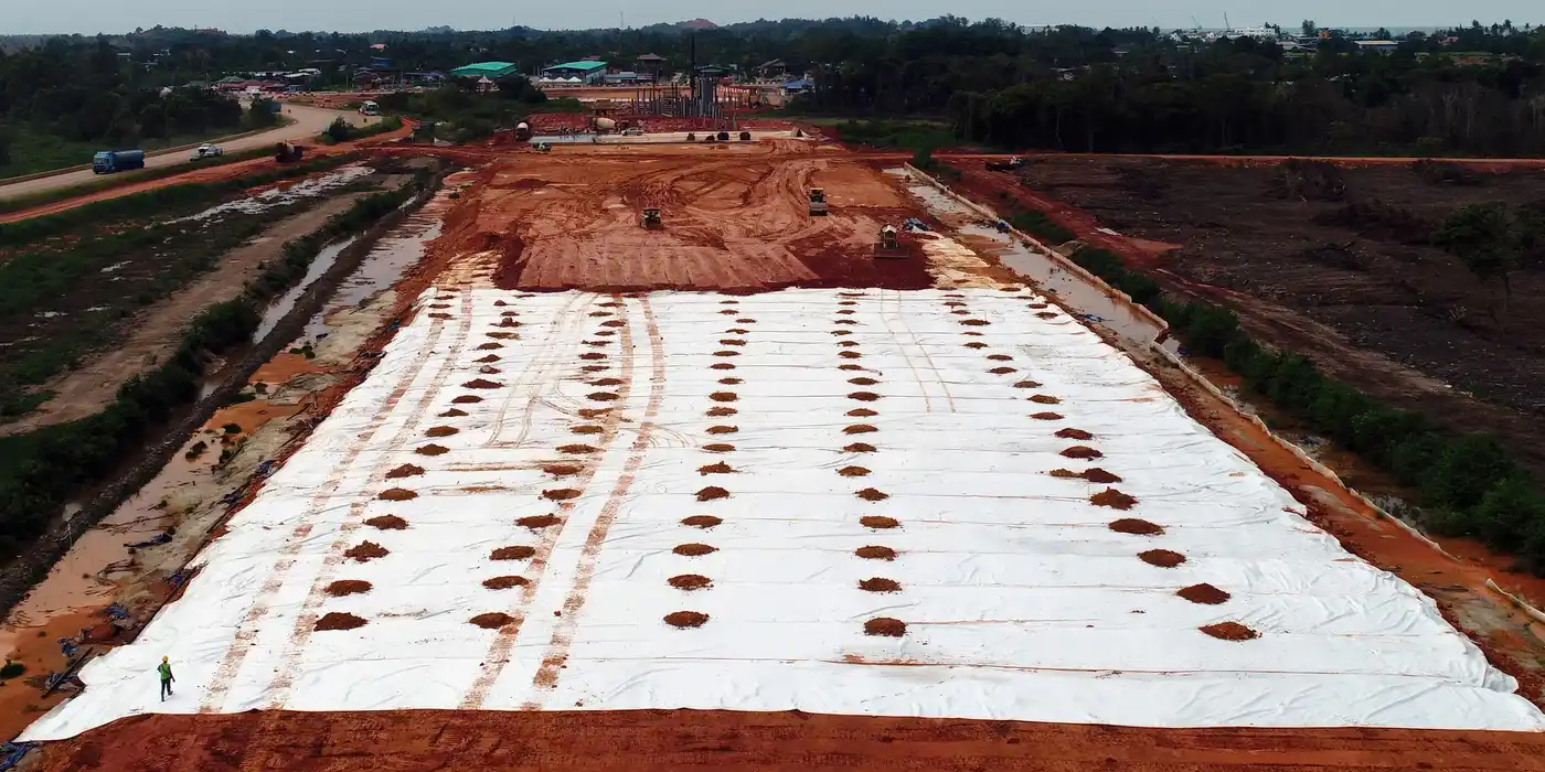 Reinforcement layer for pile-supported structure project image 2
