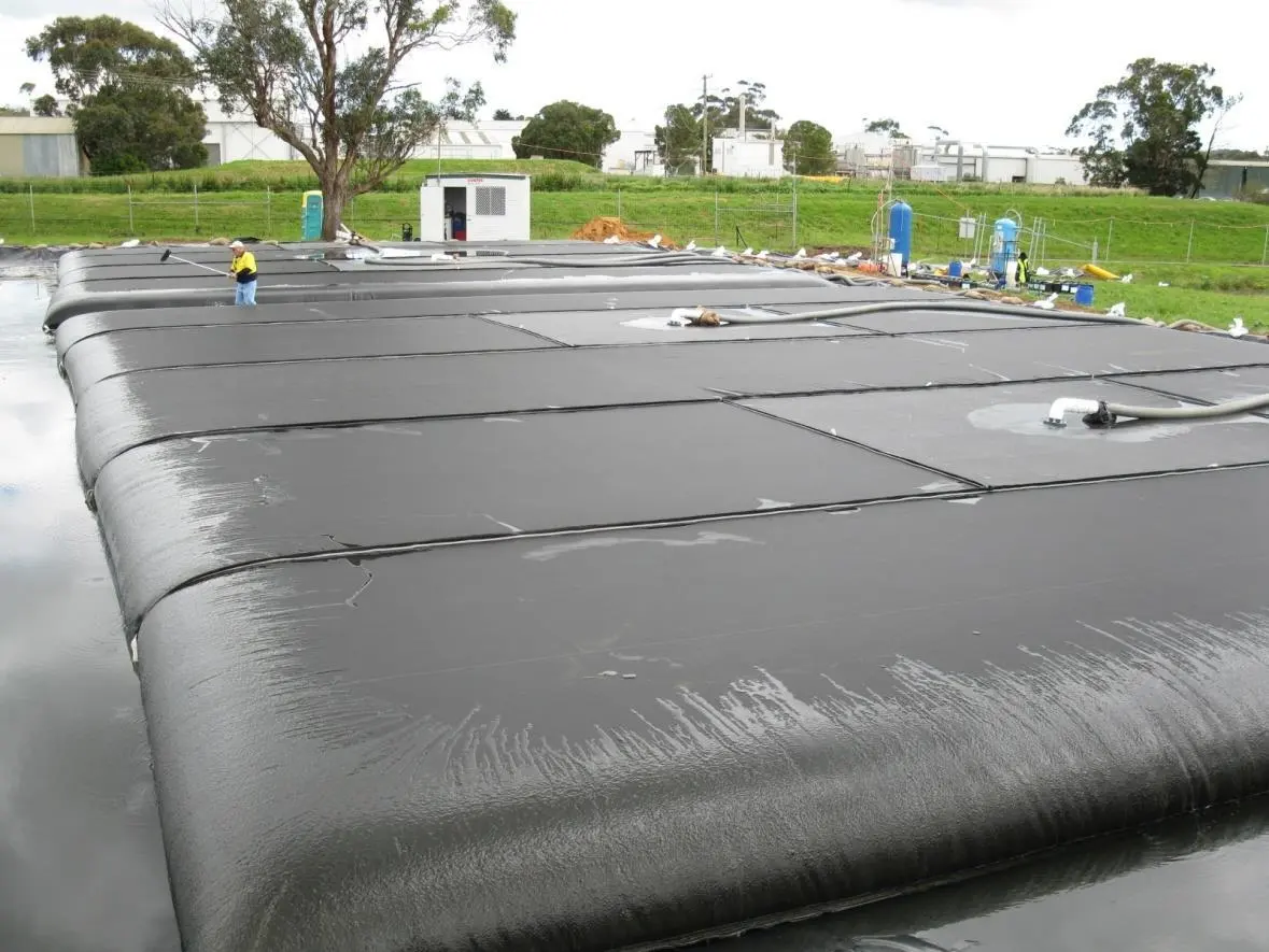geotube animal waste lagoon dredging farm site image 5