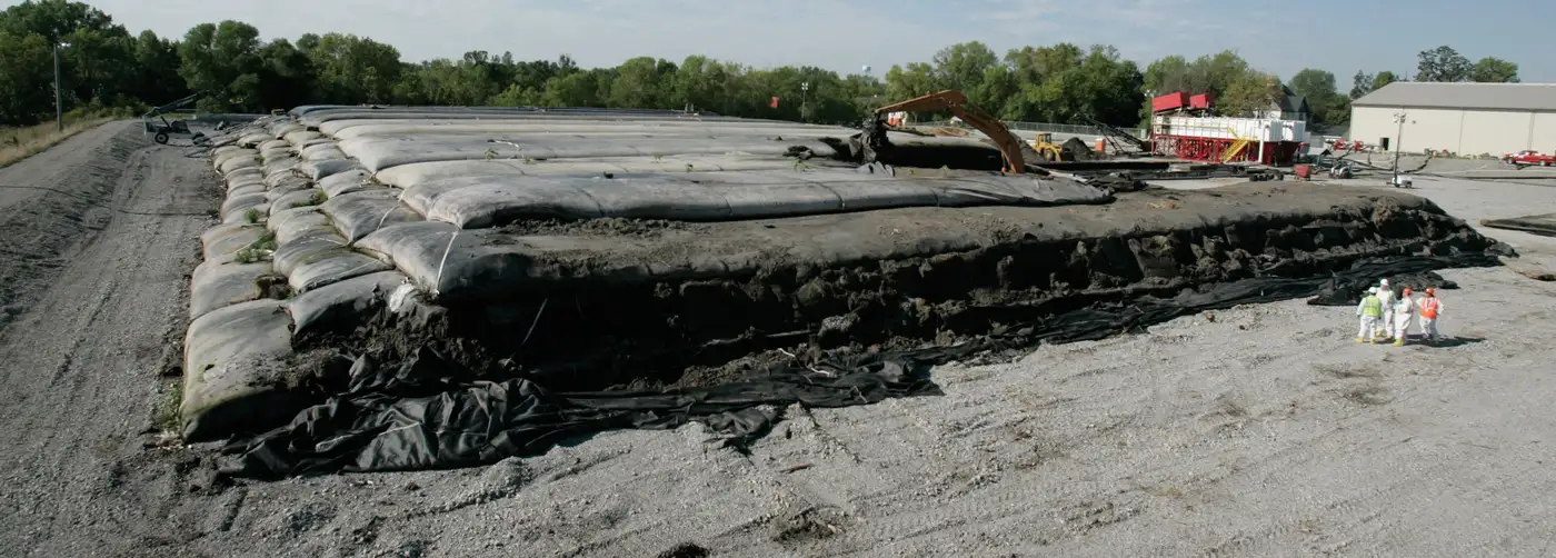 geotube livestock manure slurry dewatering farm image 7