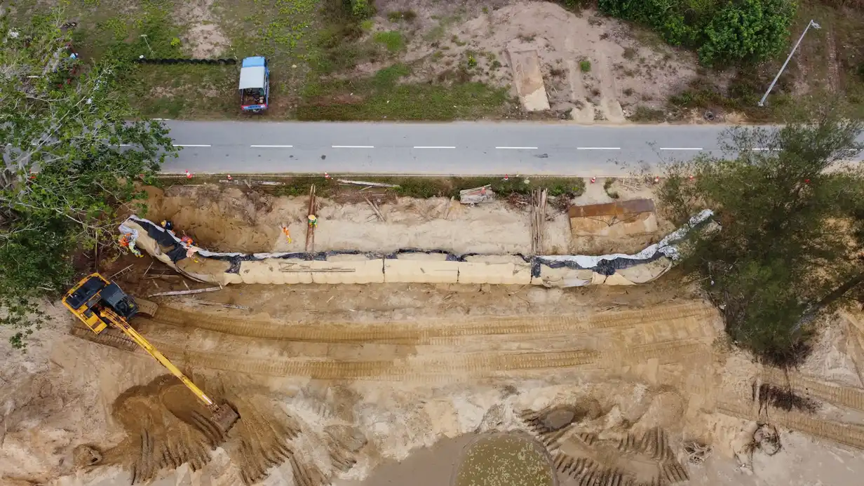 geotube wetland restoration tidal coastal habitat rebuild image 4