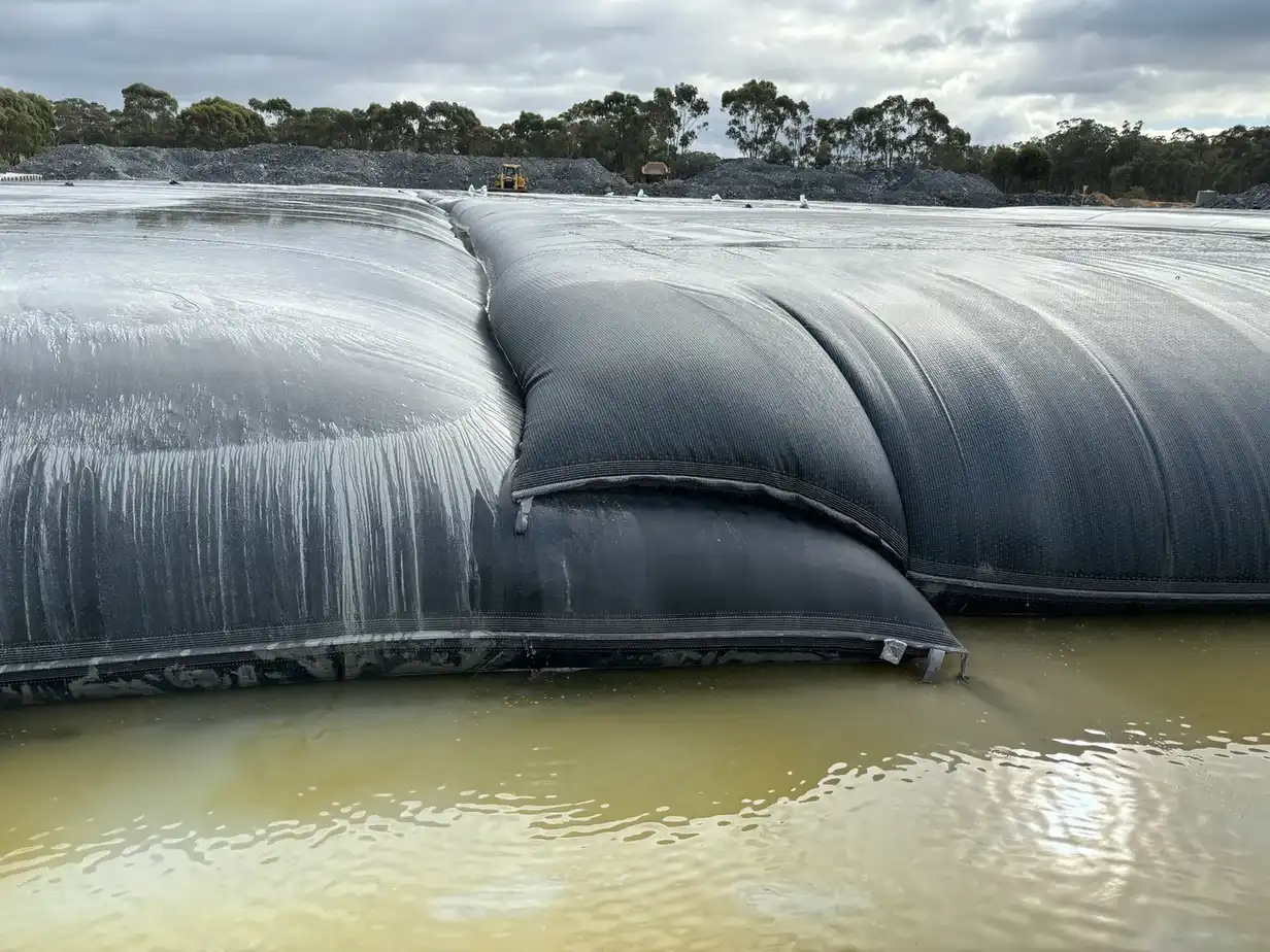 geotube mine tailings slurry dewatering industrial site image 7