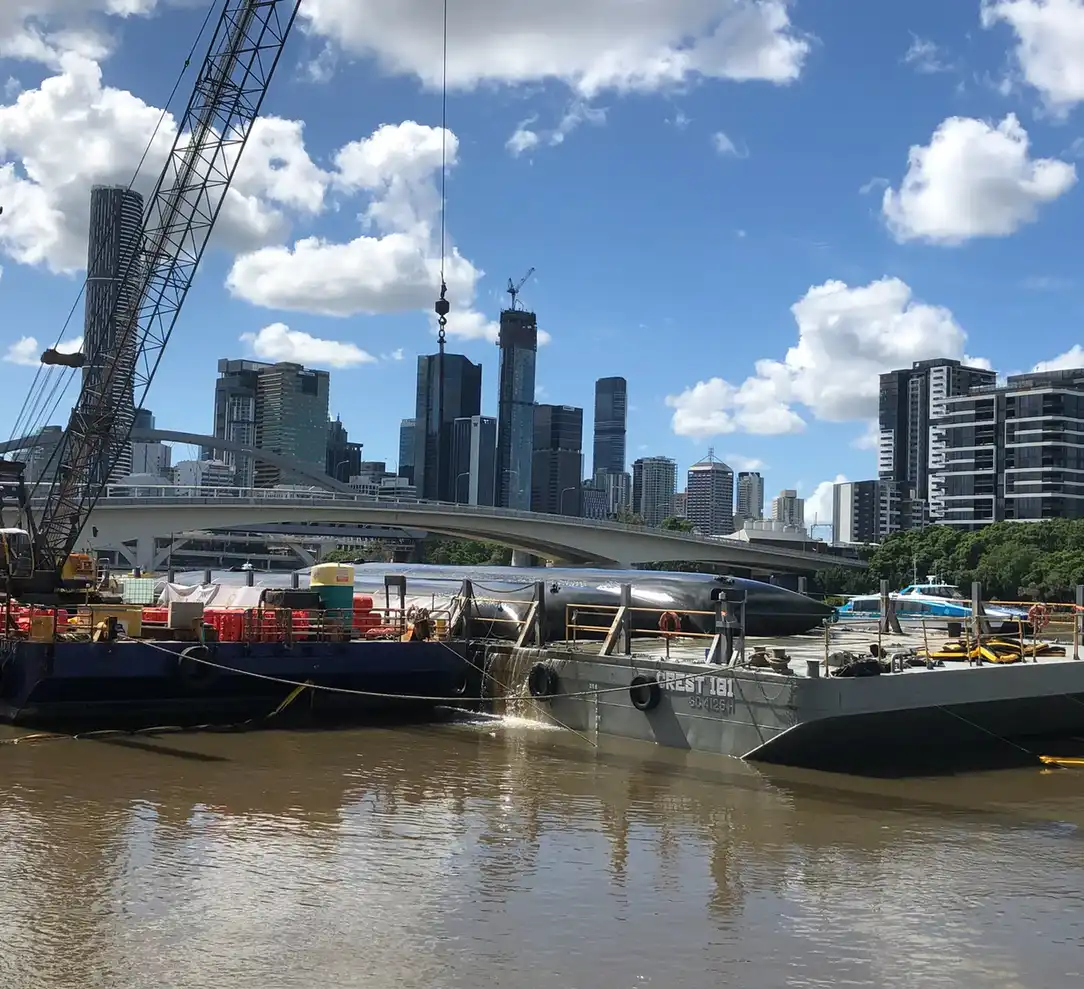 geotube river dredging sediment dewatering project image 3