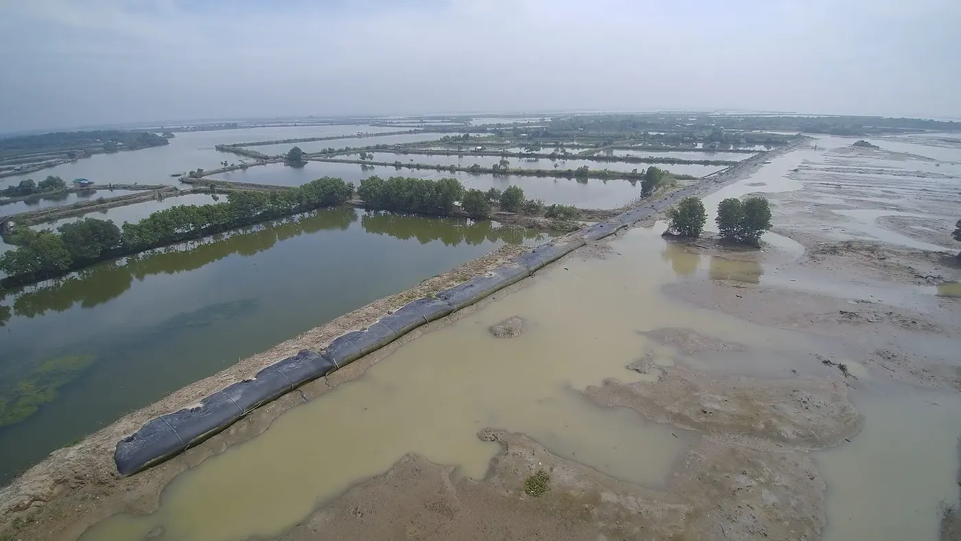 geotube lake dredging sediment dewatering project image 4
