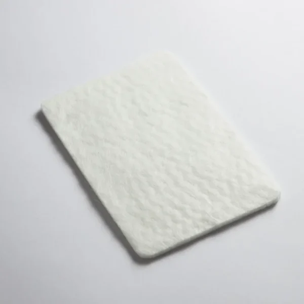 White staple fiber nonwoven geotextile sample